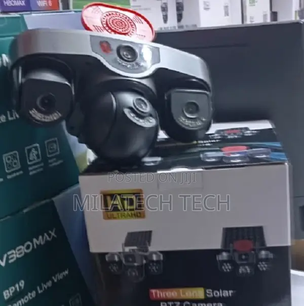 Triple Lens 4G Camera With Siren – Wireless CCTV Security System
