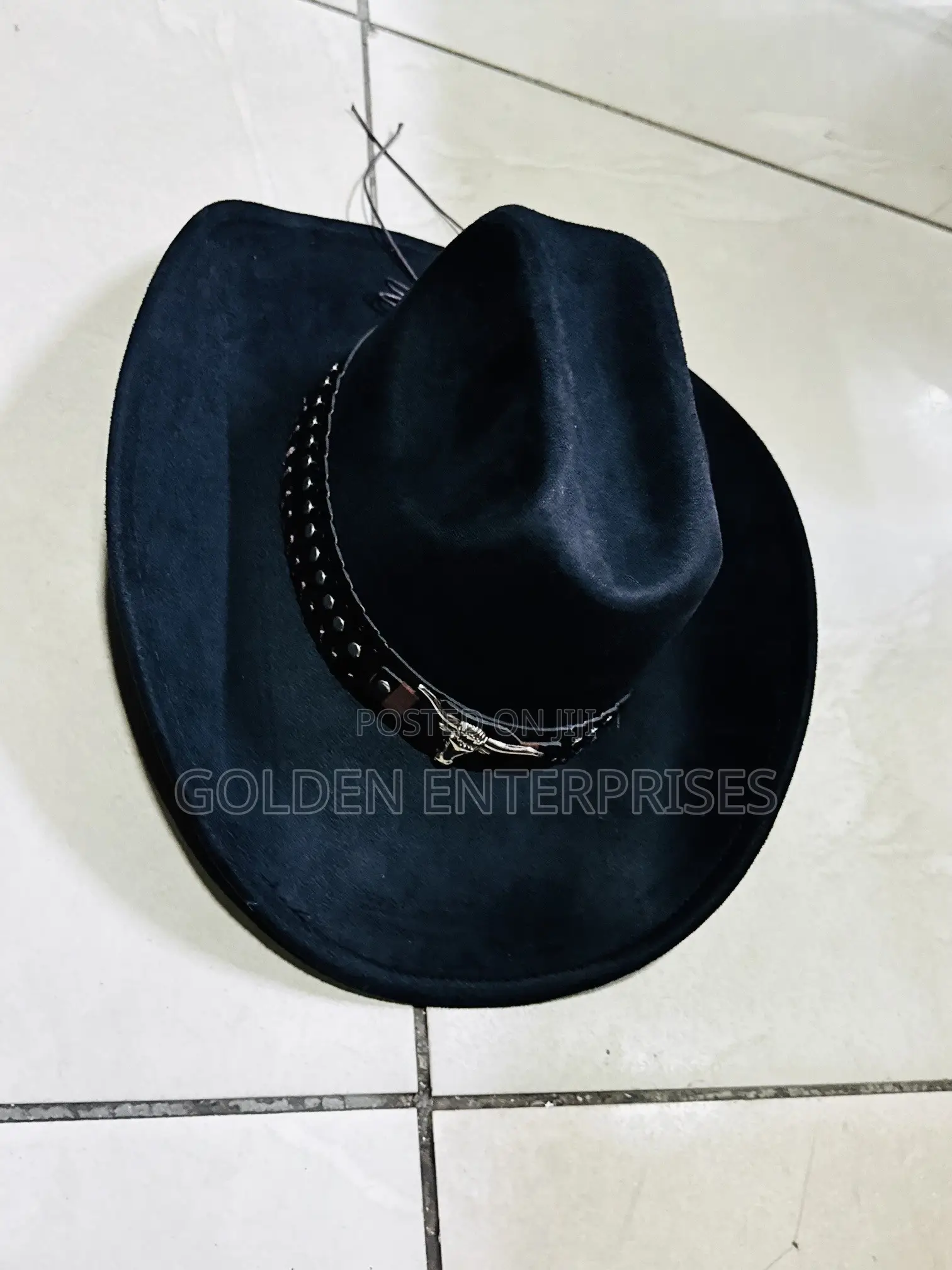 Black Bull Head Cowboy Hat