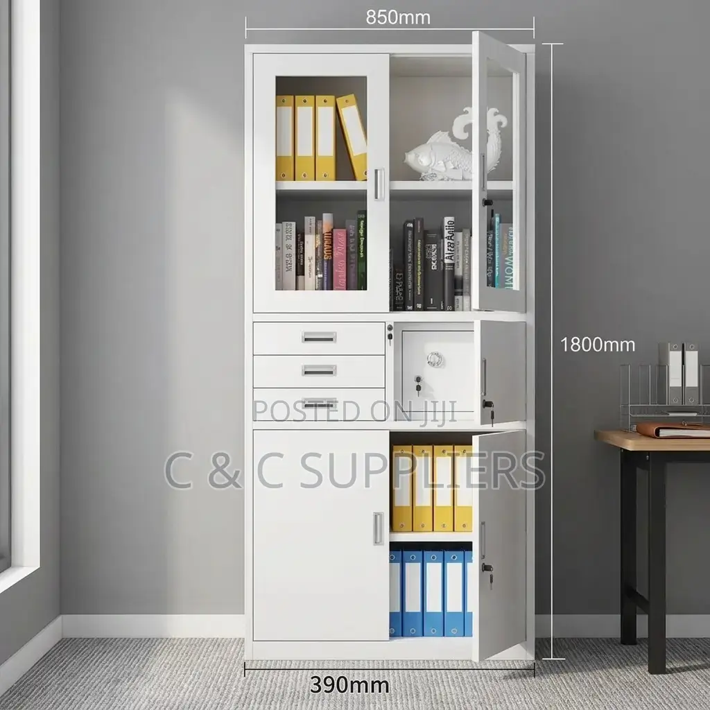 Lockable File Cabinet With a Safe.