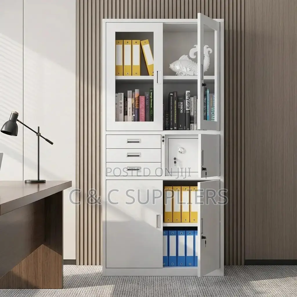 Lockable File Cabinet With a Safe.