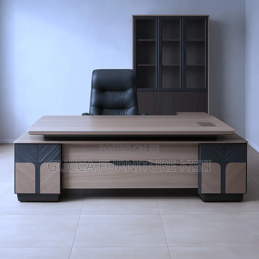 Office Desk; 2.4M Executive L-Shaped Office Desk