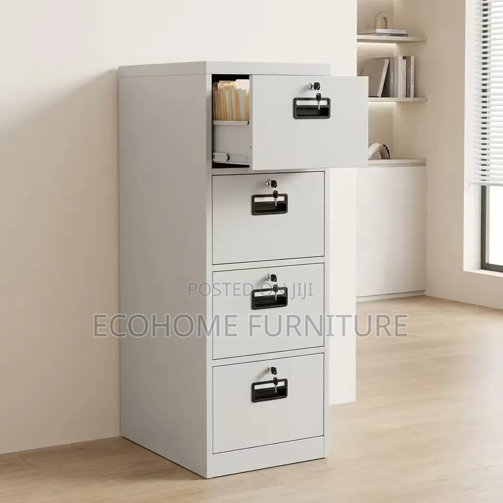Filing Cabinet 4 Drawer Lockable Office Document Storage