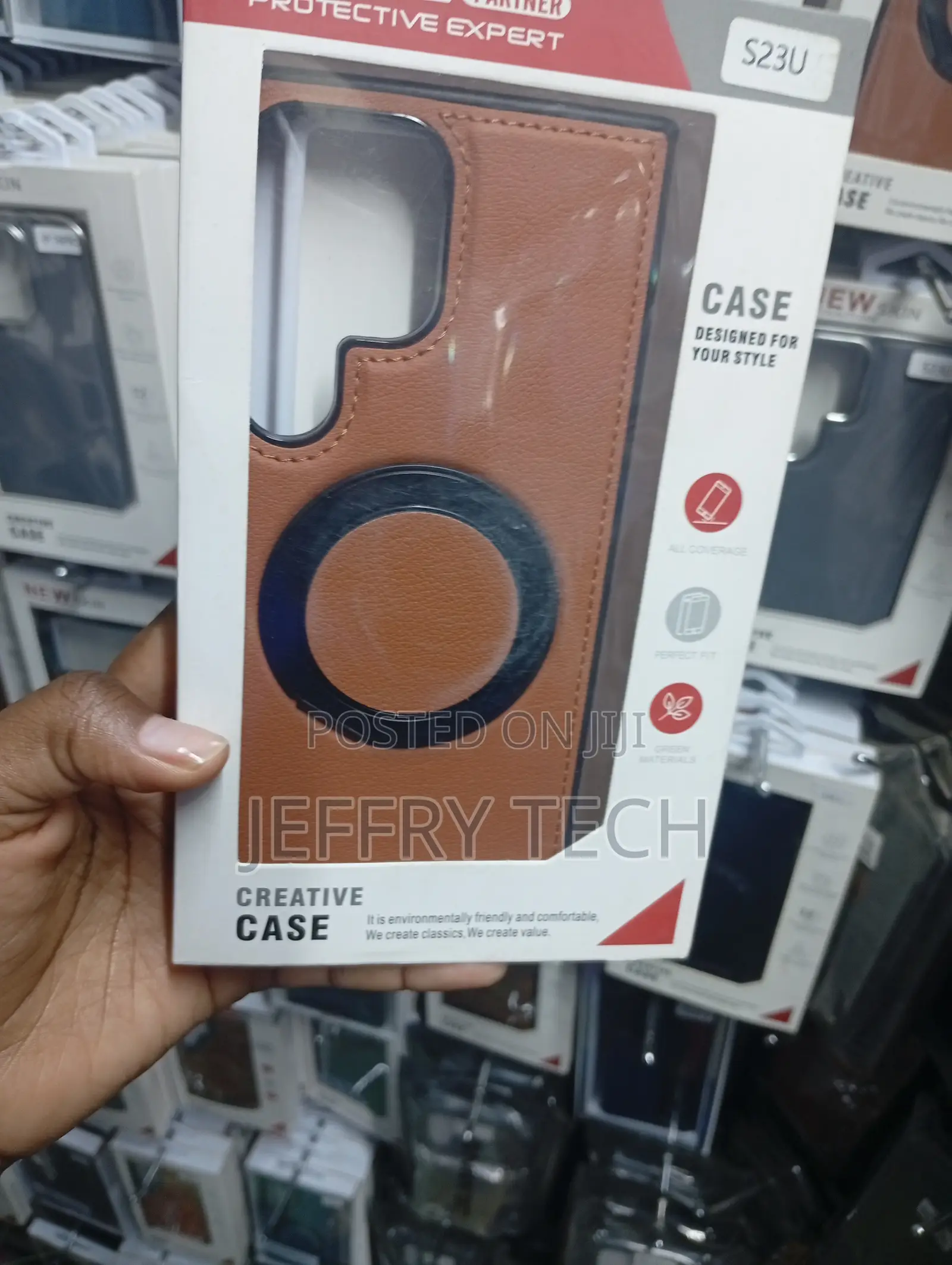 Magnetic Ring Protective Cover for the Samsung Galaxy S23 Ultra