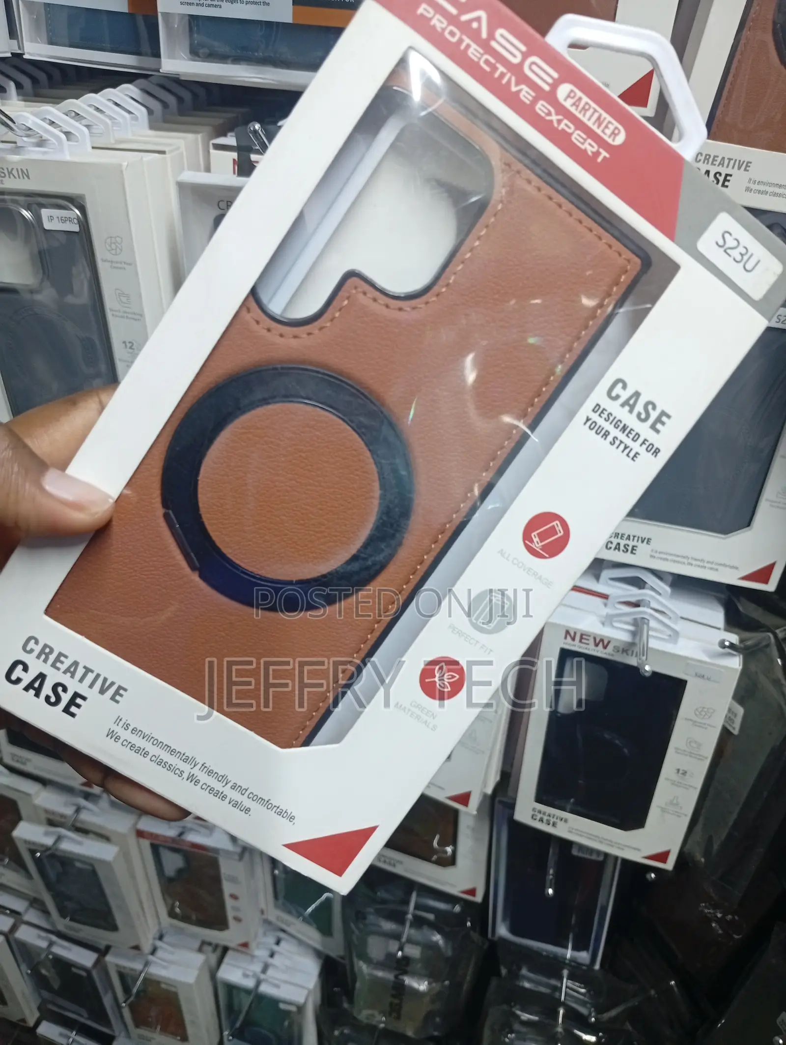 Magnetic Ring Protective Cover for the Samsung Galaxy S23 Ultra