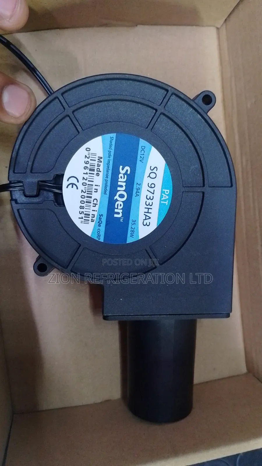 Waste Oil Burner Brushless Blower Fan 2.94A