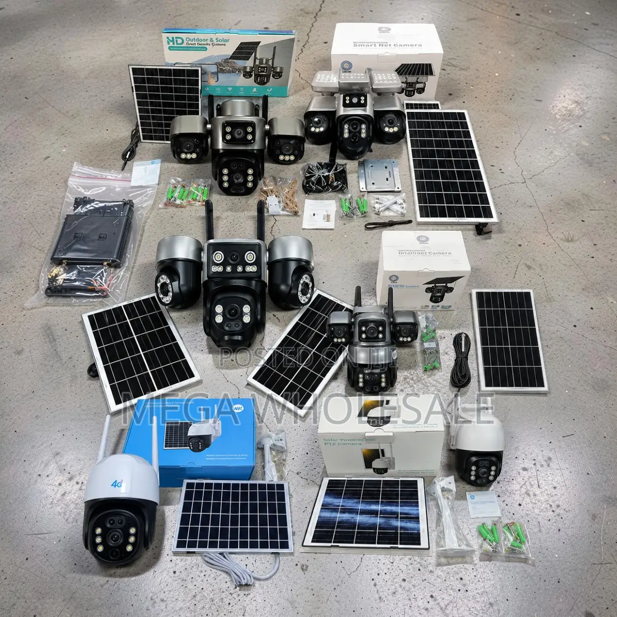 Factory Direct Prices 4G PTZ Dual Triple Four Lens Solar Cameras.