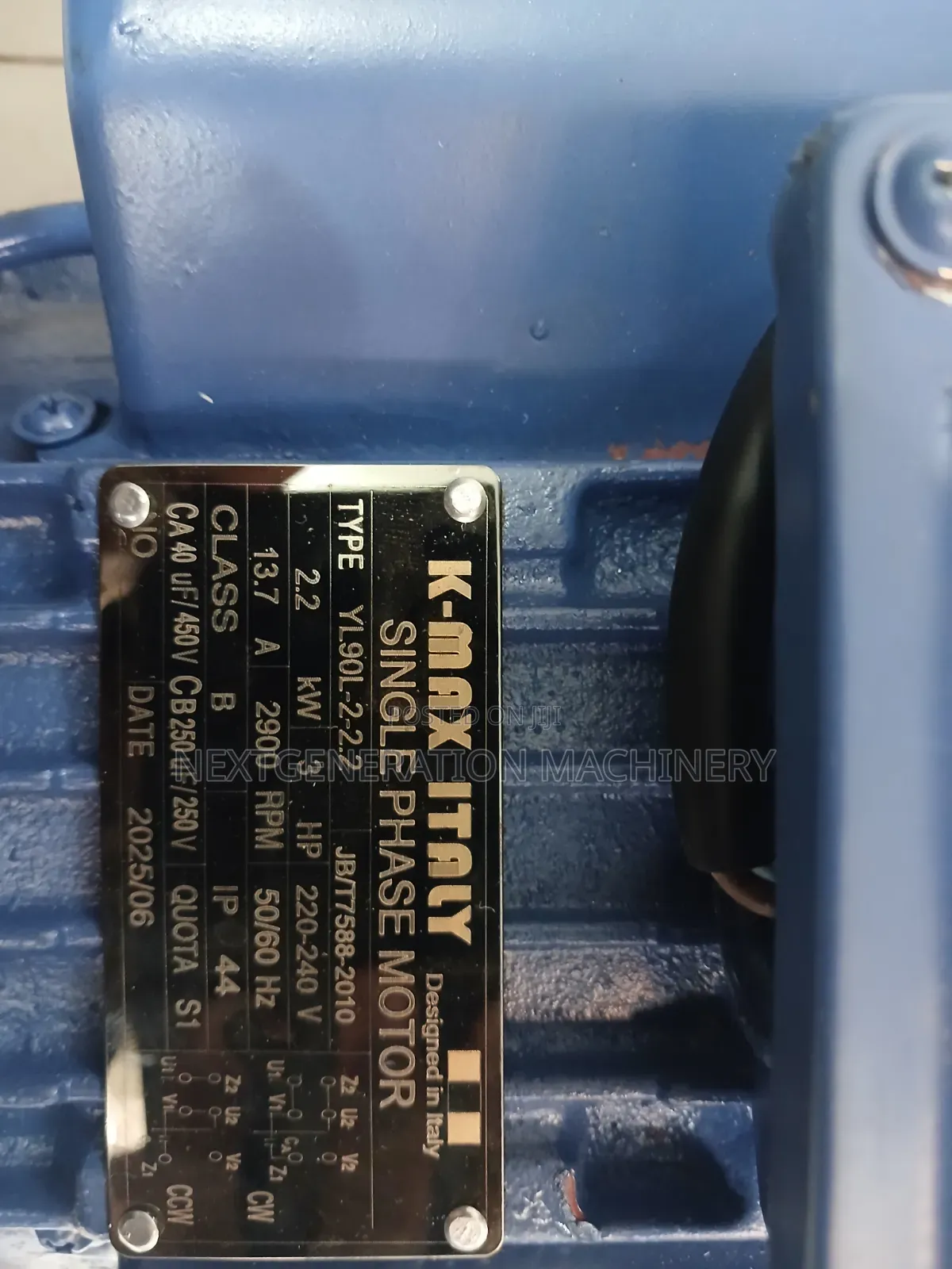K Max 3hp Single Phase Motor