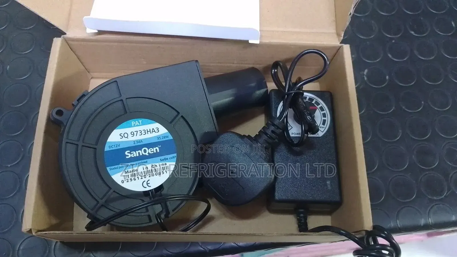 Waste Oil Burner Brushless Blower Fan 2.94A