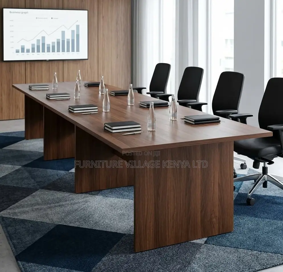 Boardroom Table; 3 M Brown Office Board Meeting Table