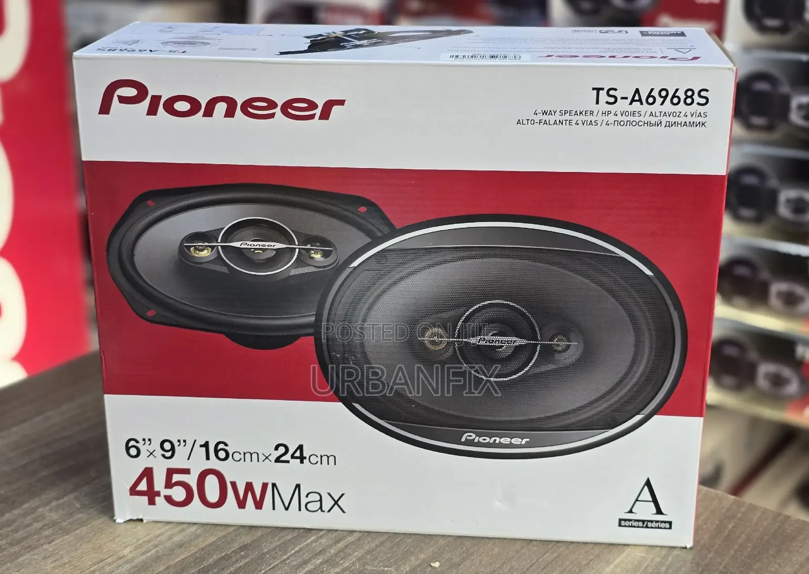 Pioneer TS-A6968S 450watts Oval Midrange Speakers- A Pair