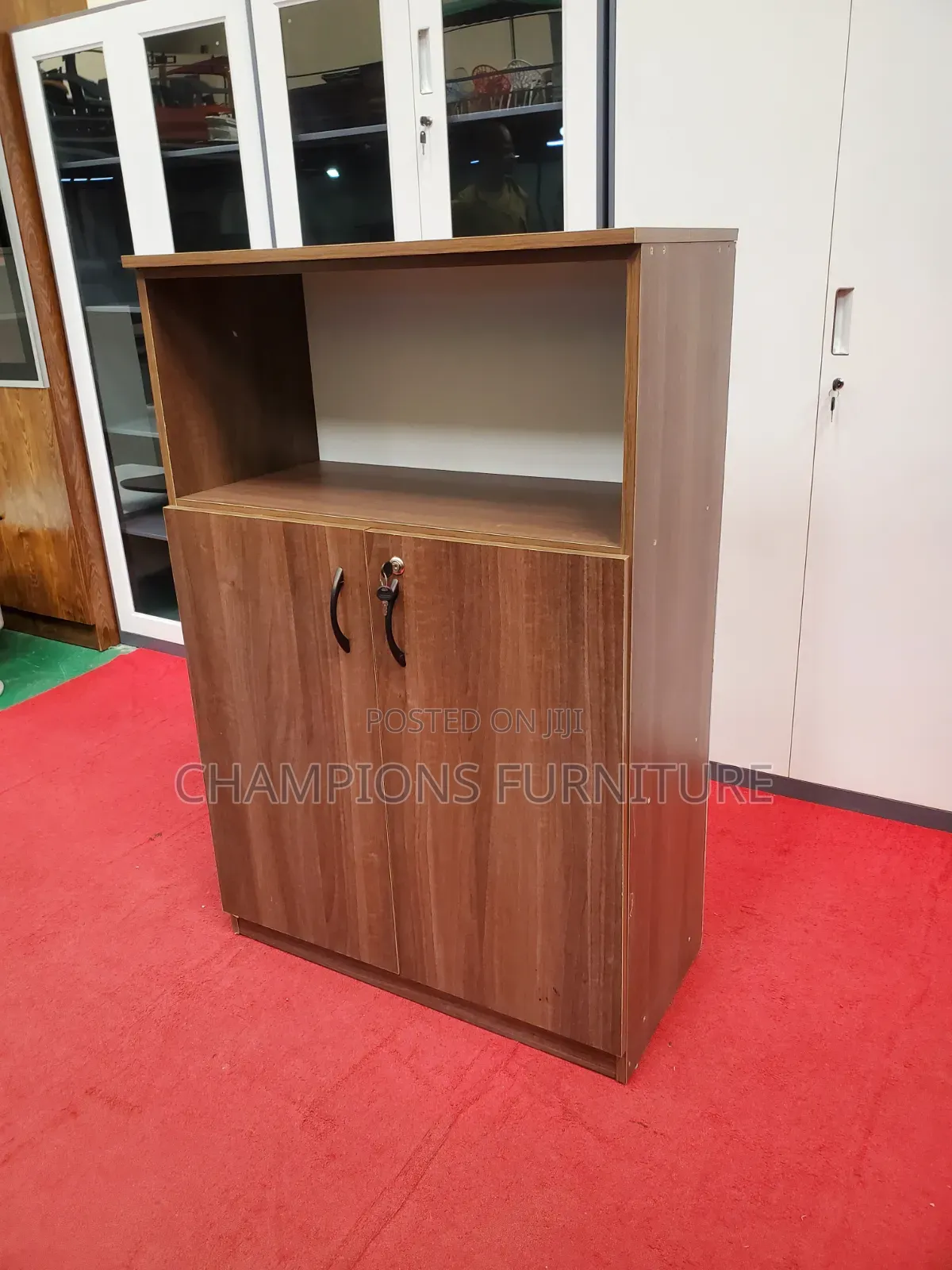 Wooden Half Open Storage Cabinet