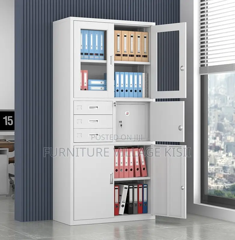 Office Cabinets: 2-Door File Cabinet With Safe