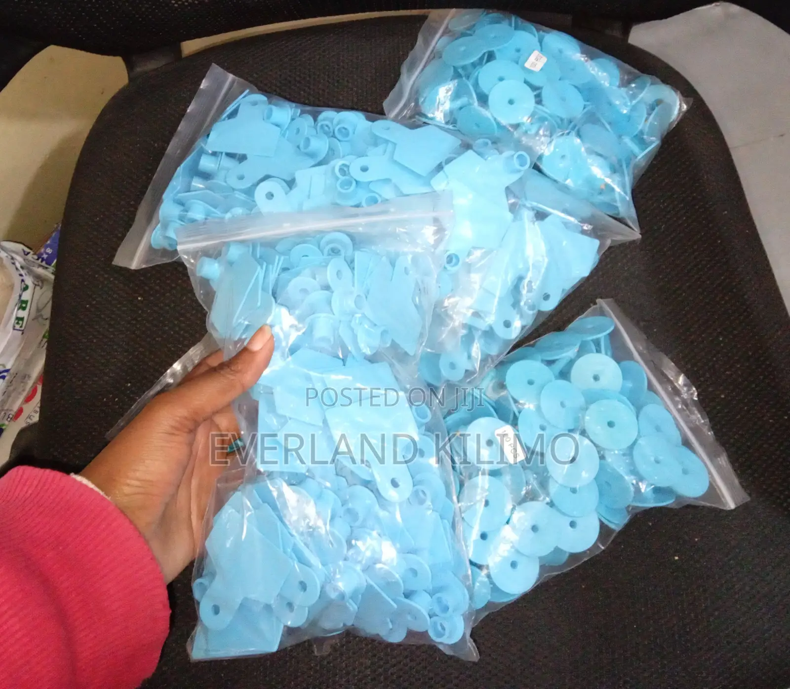 Sheep/Goats Ear Tags - Slim Blue