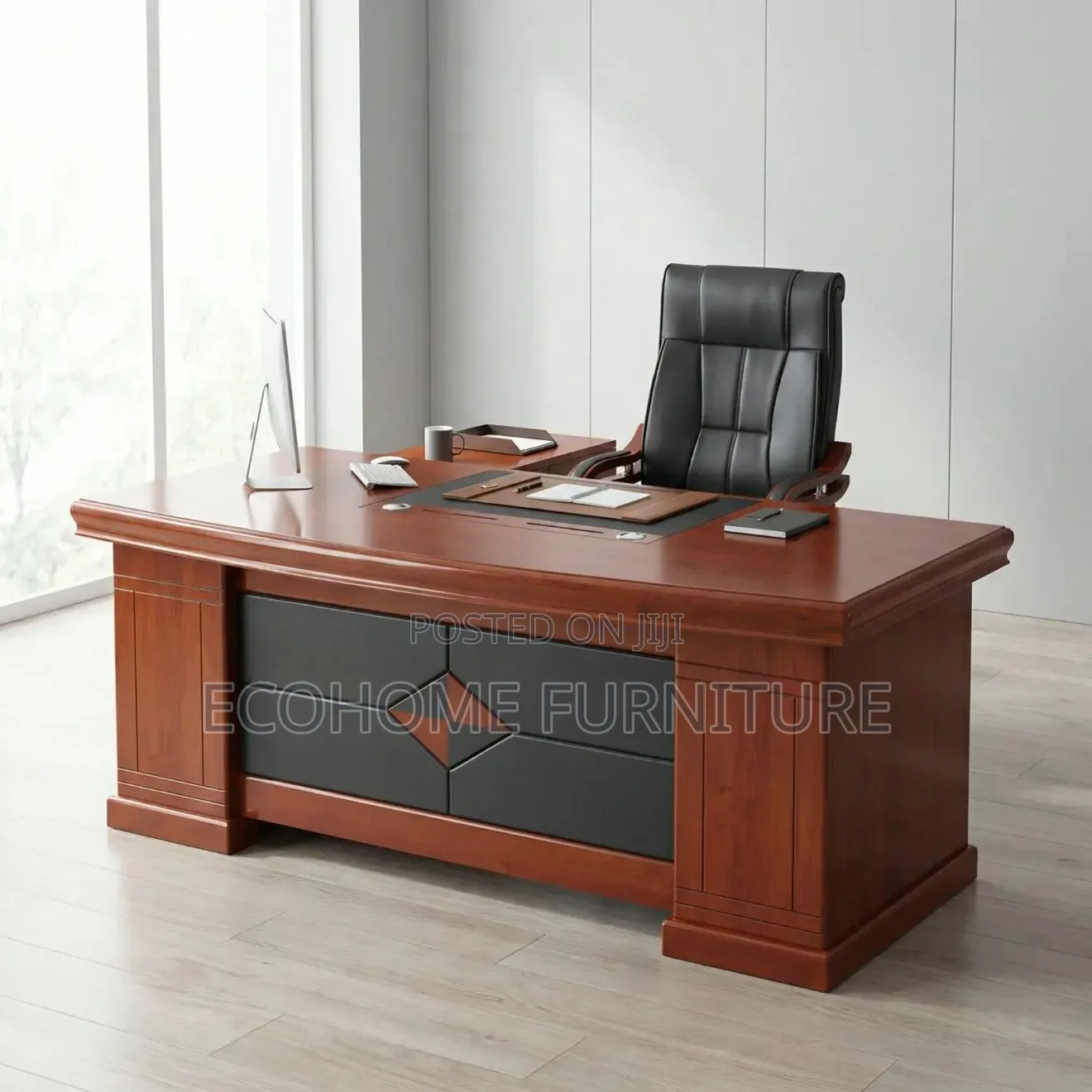 Executive Office Desk Wooden Managerial Workstation