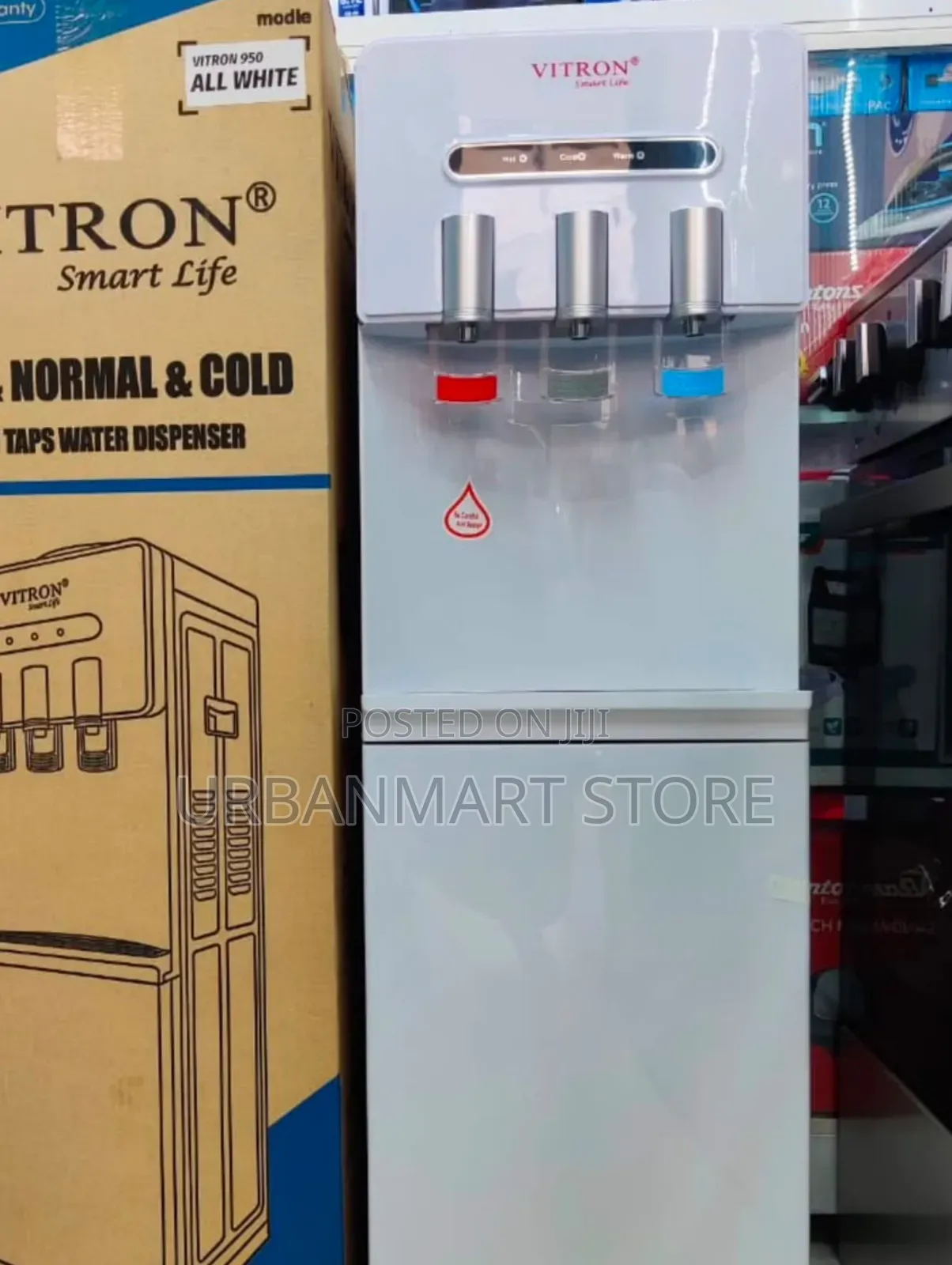 Vitron 3-Tap Water Dispenser, Hot, Cold and Normal