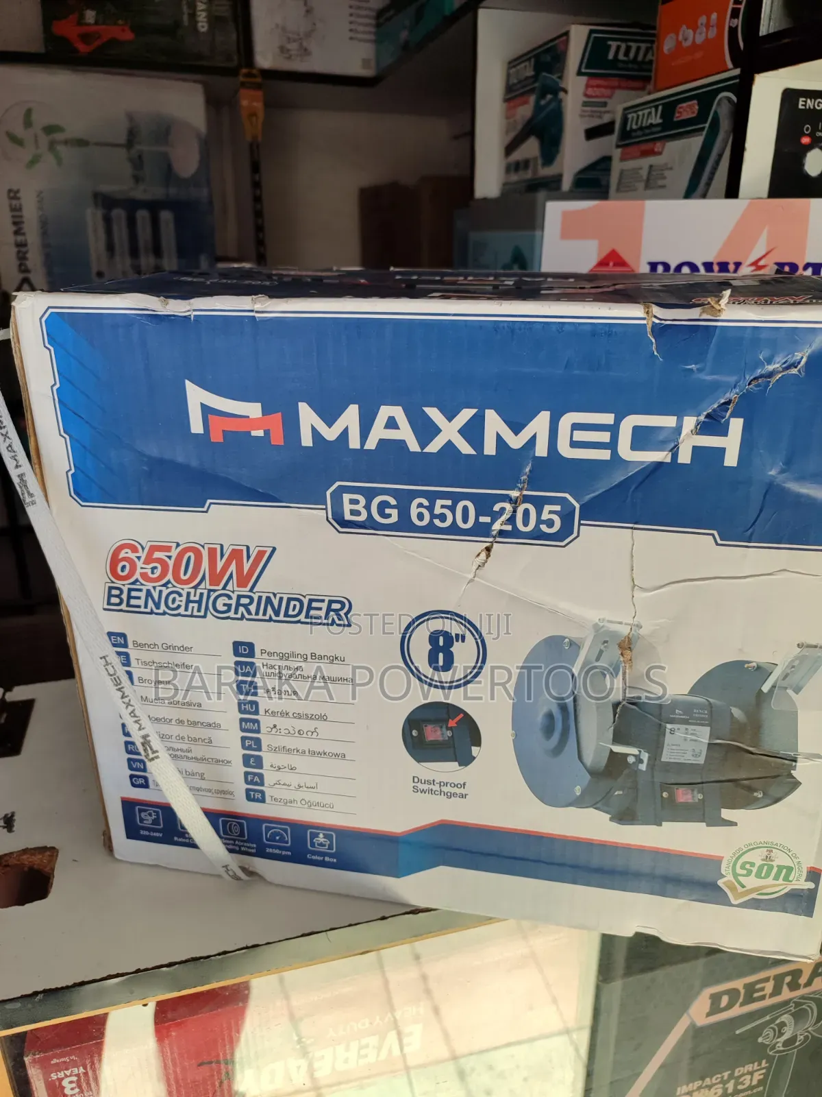MAXMECH BG 650-205 Bench Grinder.