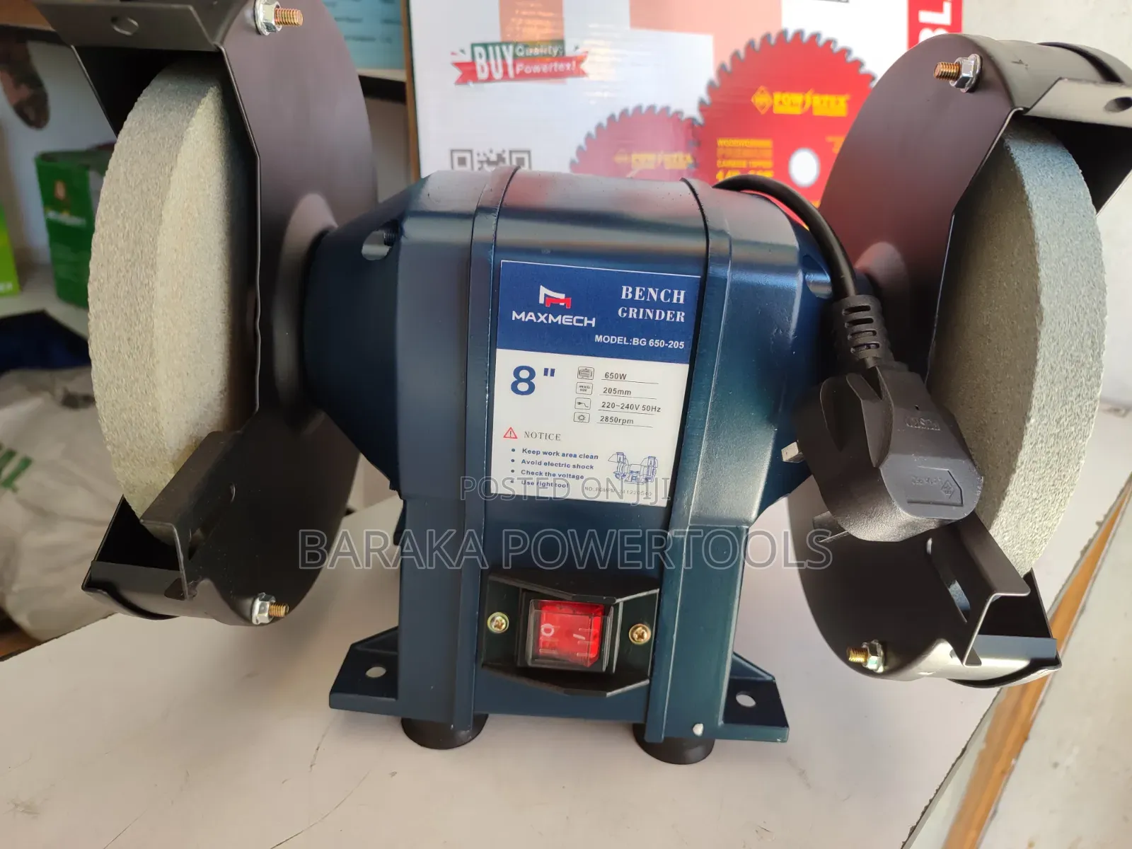 MAXMECH BG 650-205 Bench Grinder.