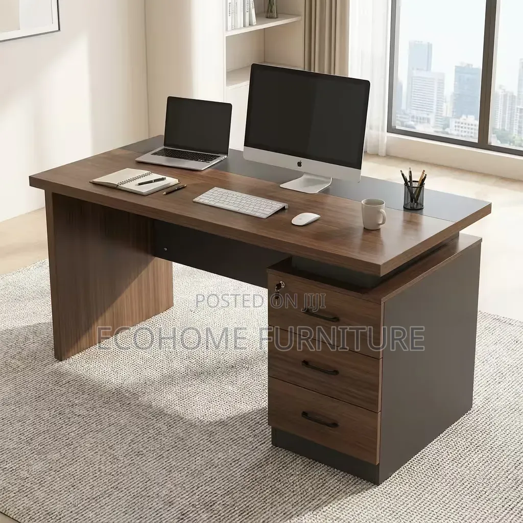 Office Desk Executive Computer Workstation With Drawers
