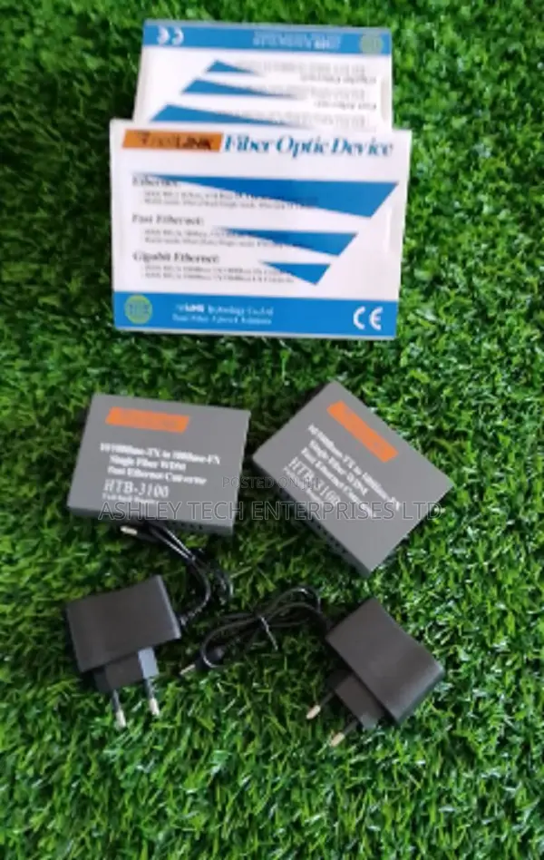 RJ45 Ethernet to Fiber Optic Converter