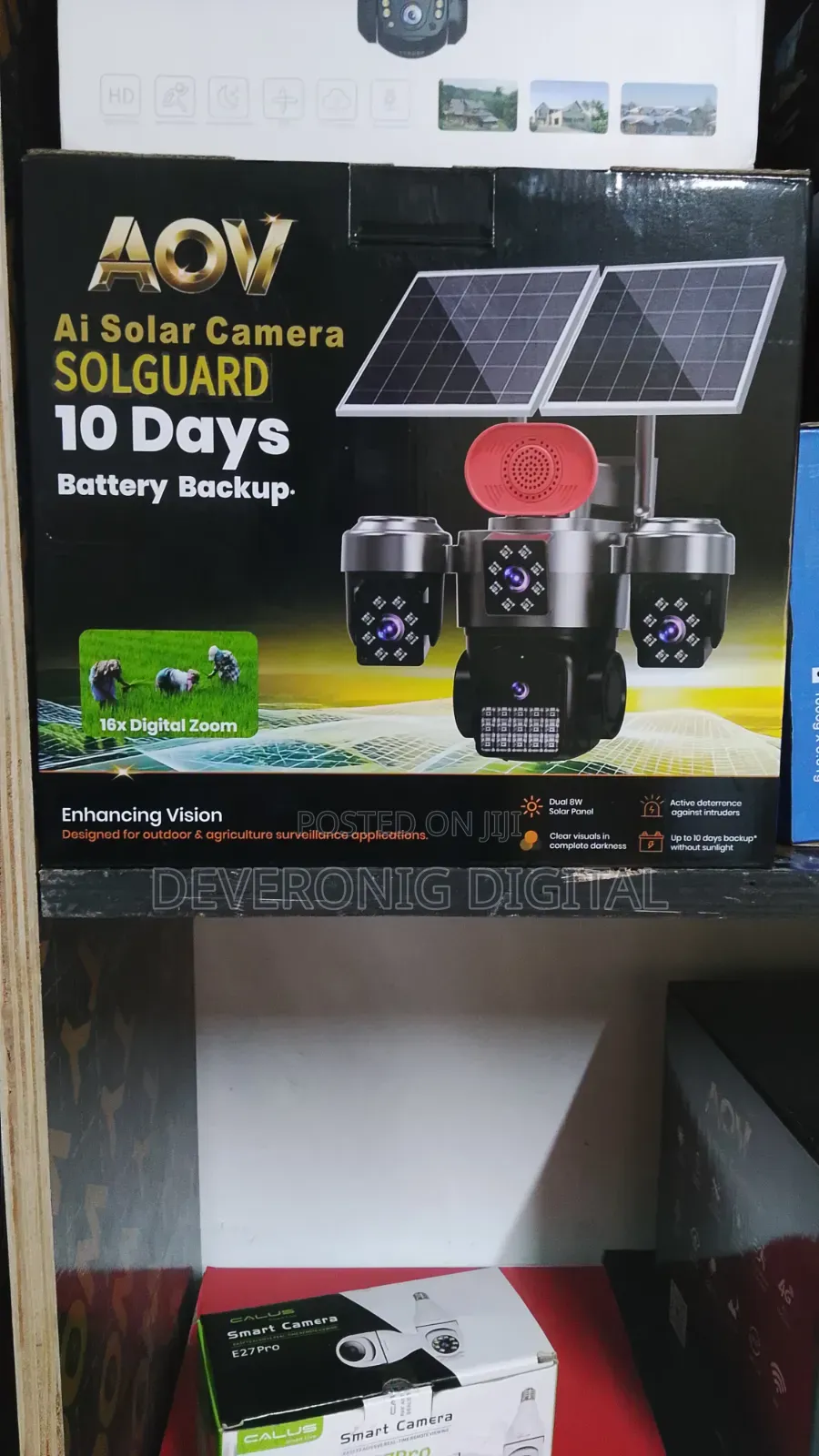 4G Solar 4-Lens CCTV Camera – 360° PTZ | AI Detection