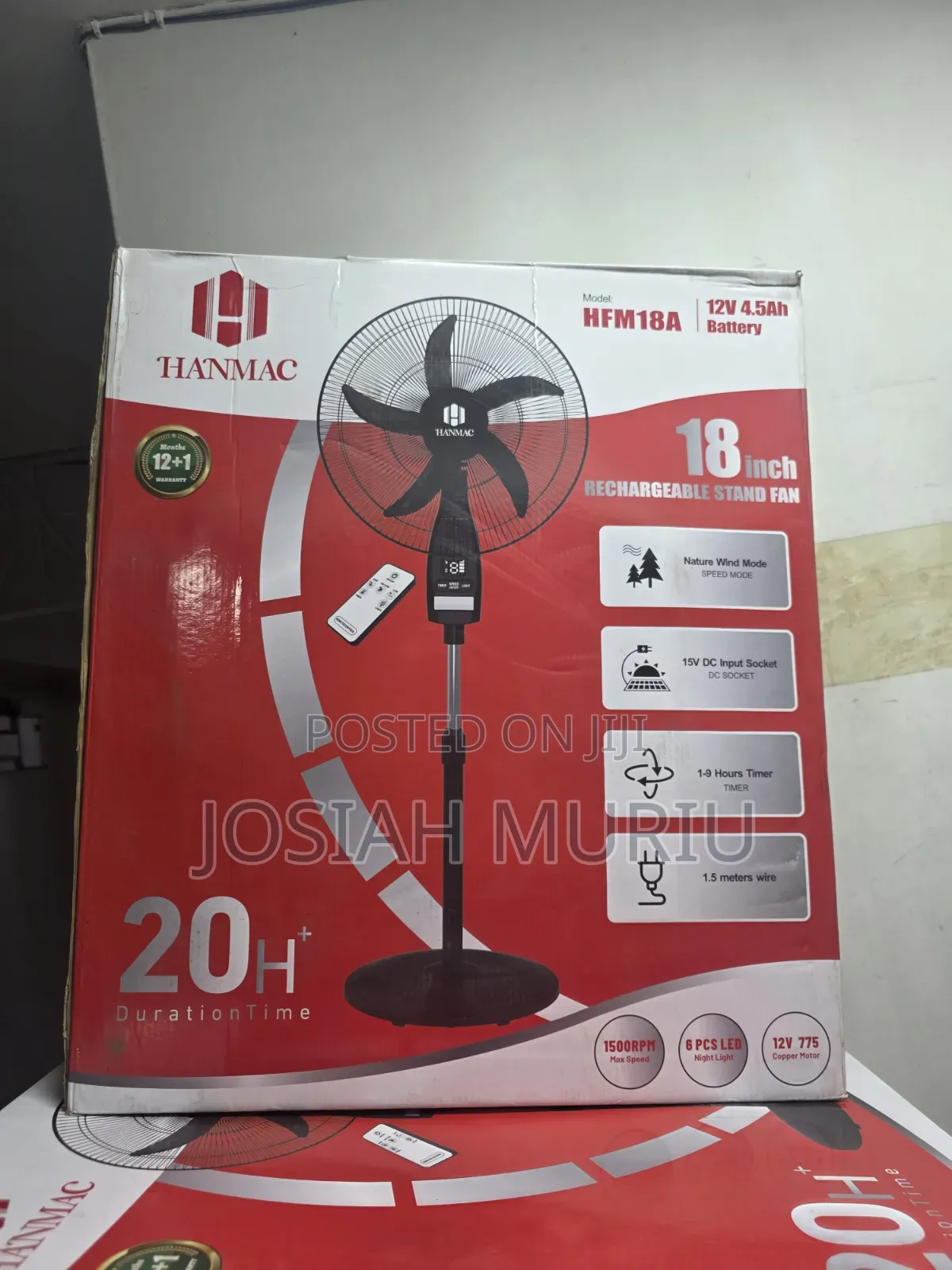 Rechargeable Fan 18inch