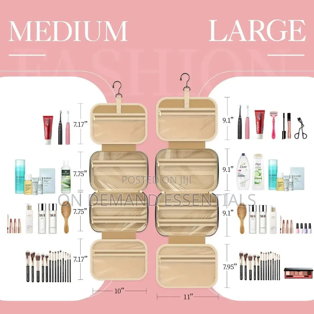 Hanging Large Capacity Travel Toiletry Bag/ Make Up Bag
