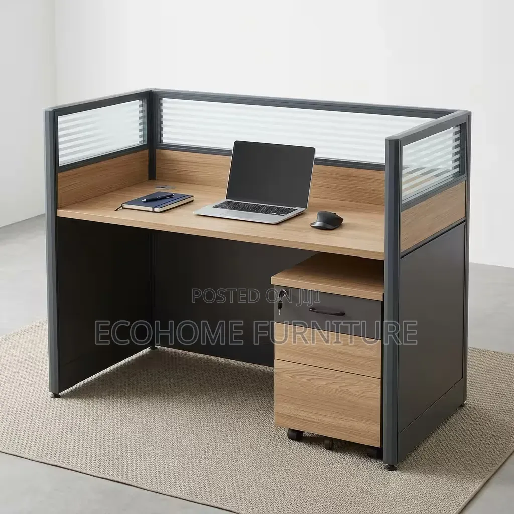 Office Workstation Modern 1 Person Desk With Partition