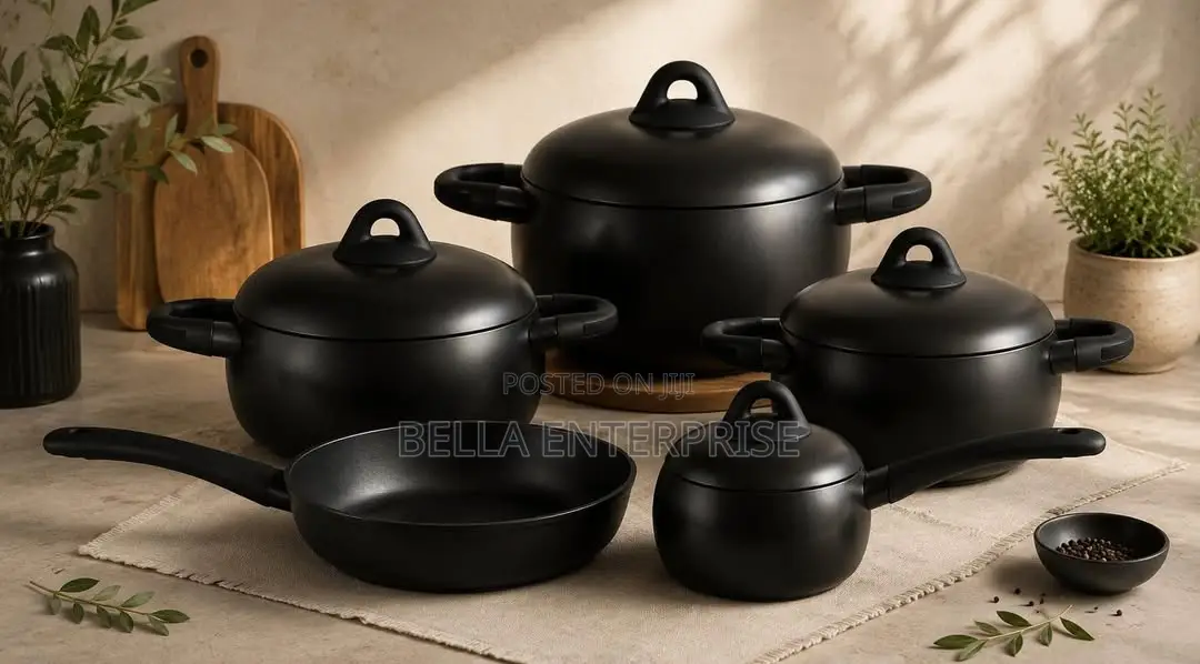 9pcs Forged Aluminium Ceramic Cookware Set