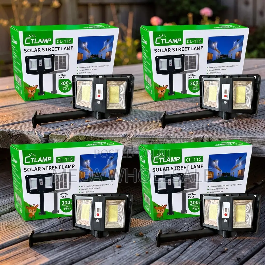 Bulk Prices Auto Light Sensor CTLamp 300W Led Solar Street Light