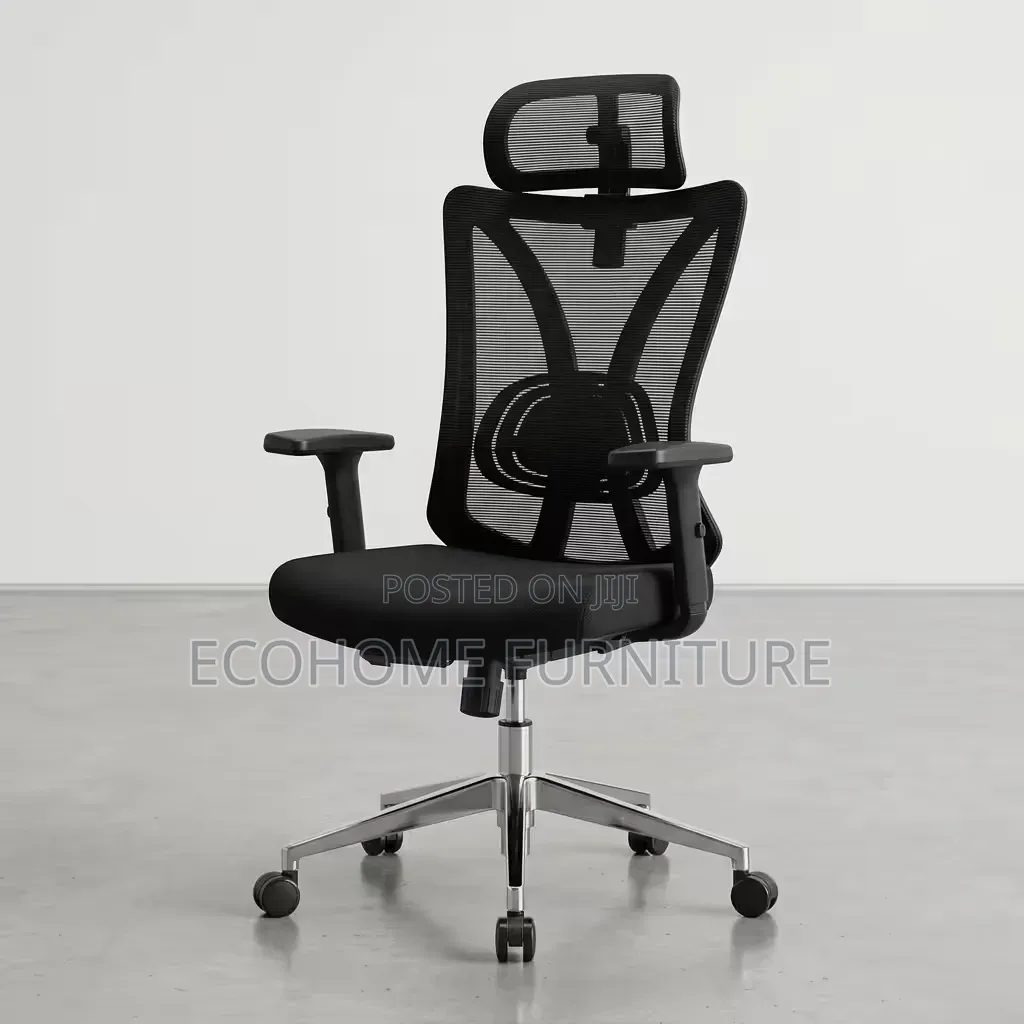 Office Chair Ergonomic Mesh High Back Adjustable Headrest
