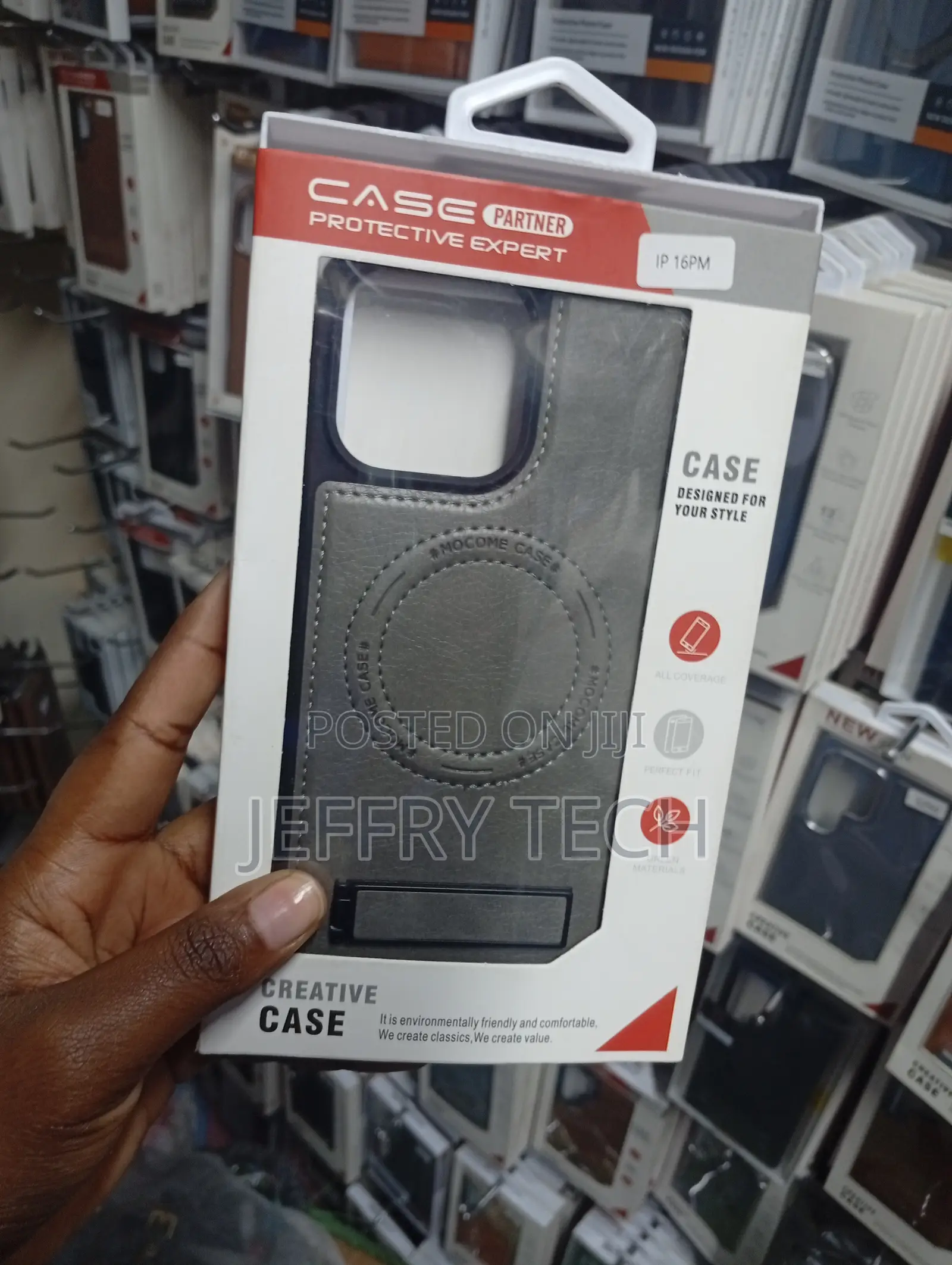 Leather MagSafe Case With a Kickstand for the iPhone 16 Pro Max