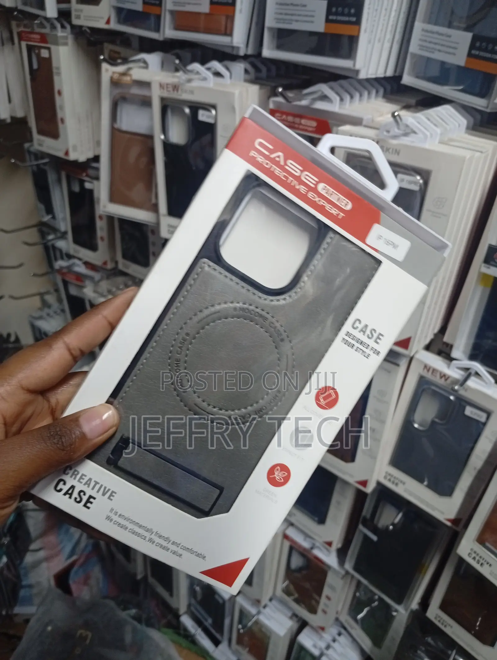 Leather MagSafe Case With a Kickstand for the iPhone 16 Pro Max