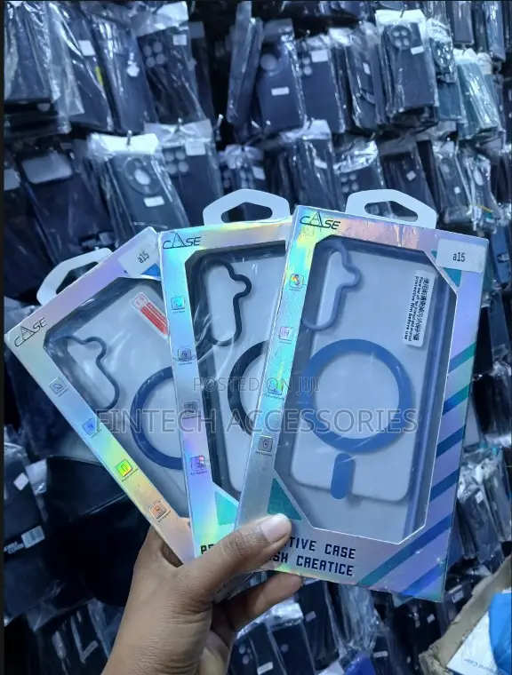 Magnetic Clear Case for Samsung Galaxy A15 – Multiple Colours