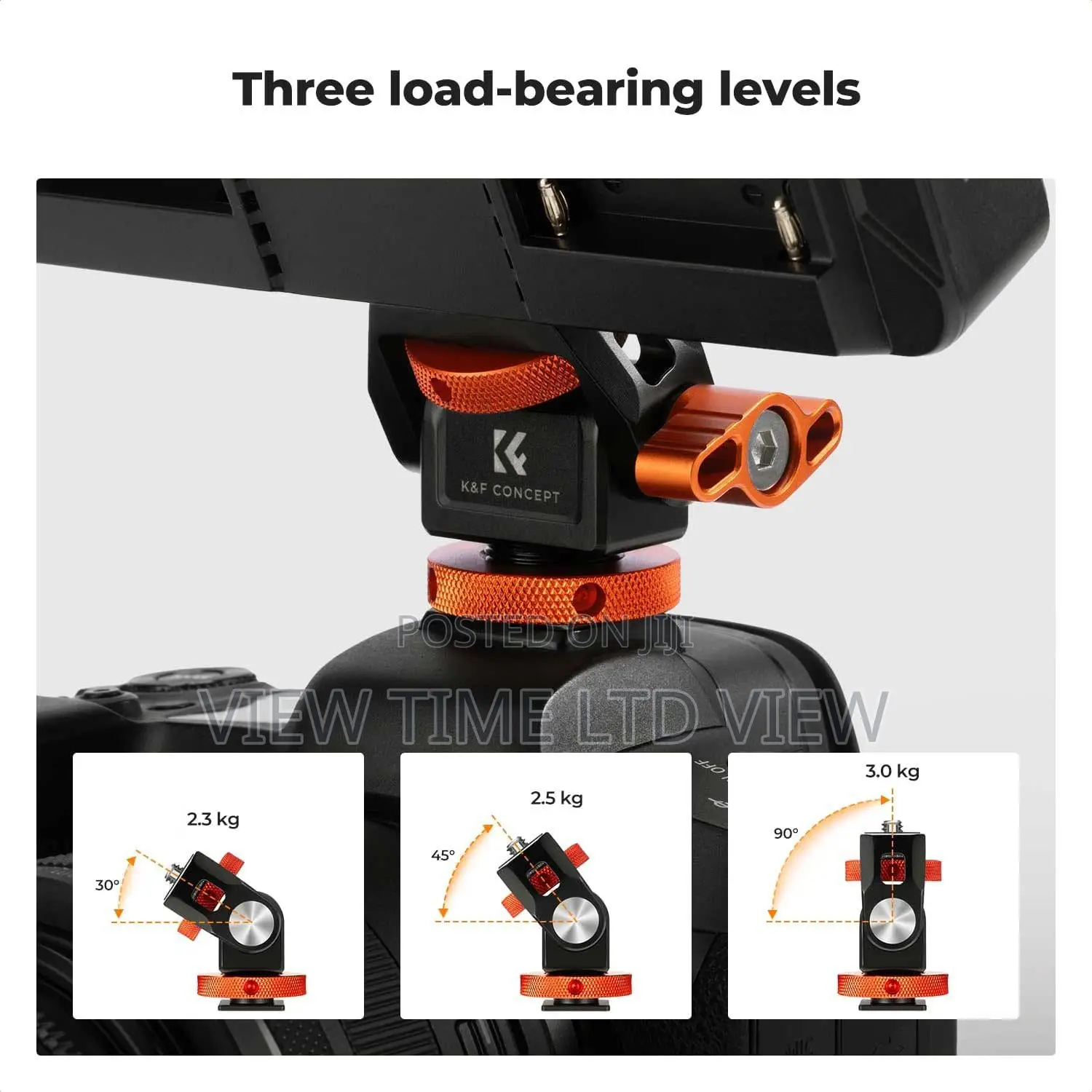 K F Concept MS-42 Swivel and Tilt Monitor Mount With Cold Shoe