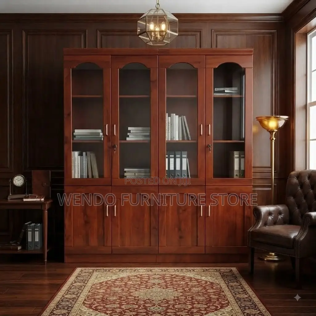Office Cabinet; Brown Executive Storage Office Unit