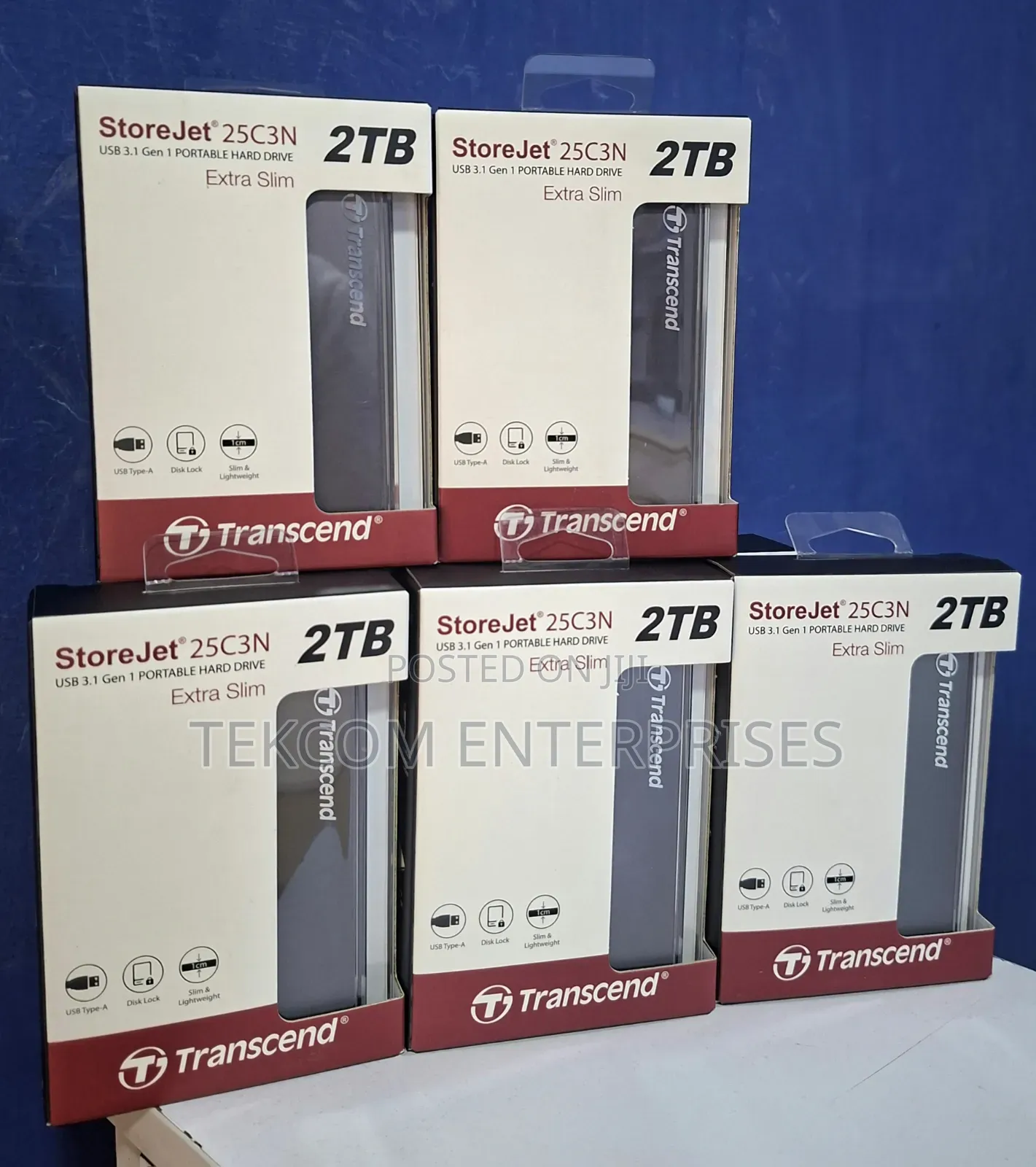 Transcend 2TB External Portable Hard Drive (25C3N)