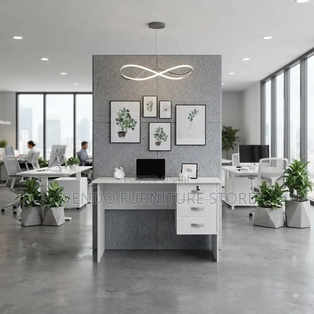 Office Desk; 0.9 Meters White Clereric Office Home Desk