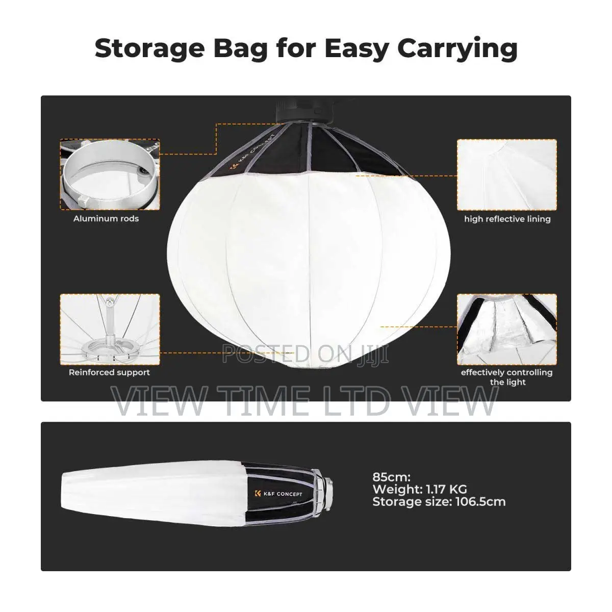 K F Concept 85cm Quick-Release Lantern Softbox – Bowens Mount