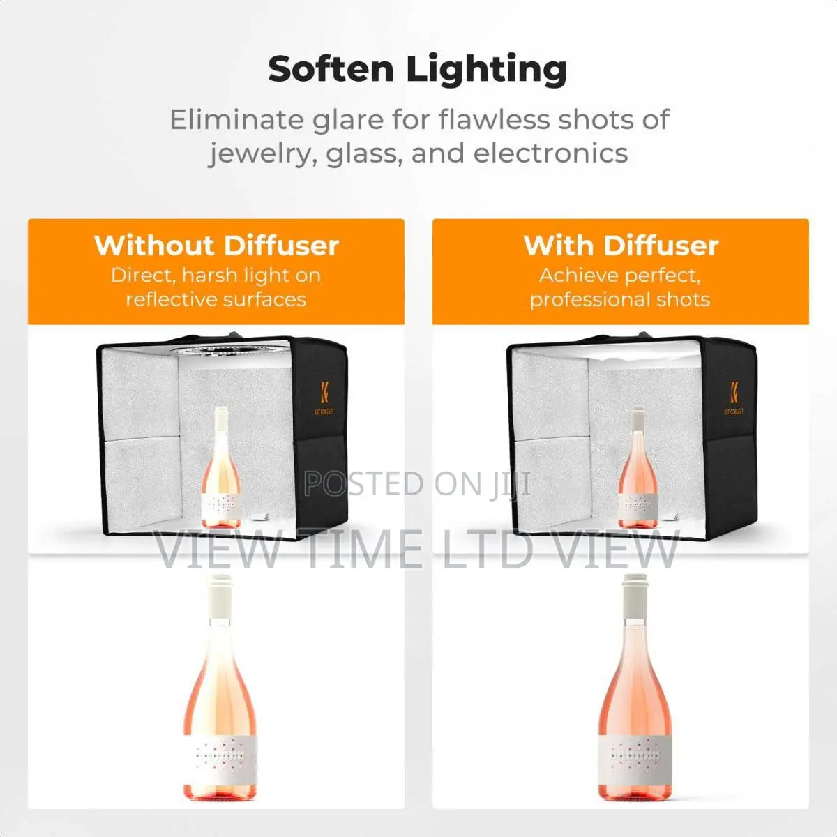 K F Concept 40cm Photography Light Box With 6 Backdrops