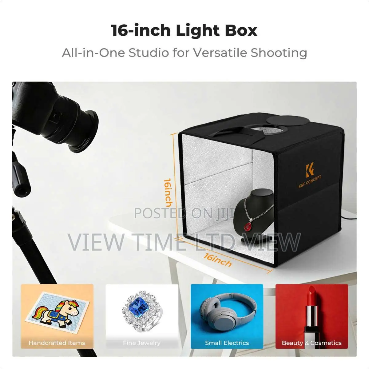 K F Concept 40cm Photography Light Box With 6 Backdrops