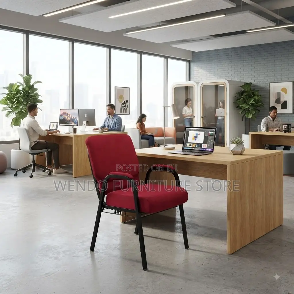 Office Chairs; Mid Back Heavy Leather Church Chairs