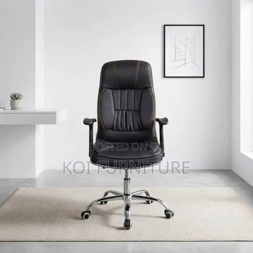 Office Chairs; Reclining Leather Desk Chair