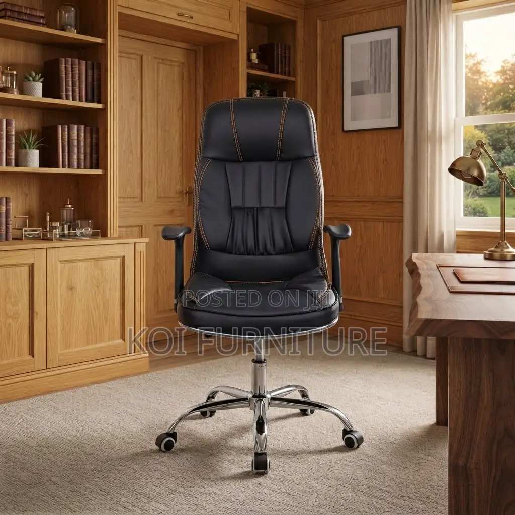 Office Chairs; Reclining Leather Desk Chair