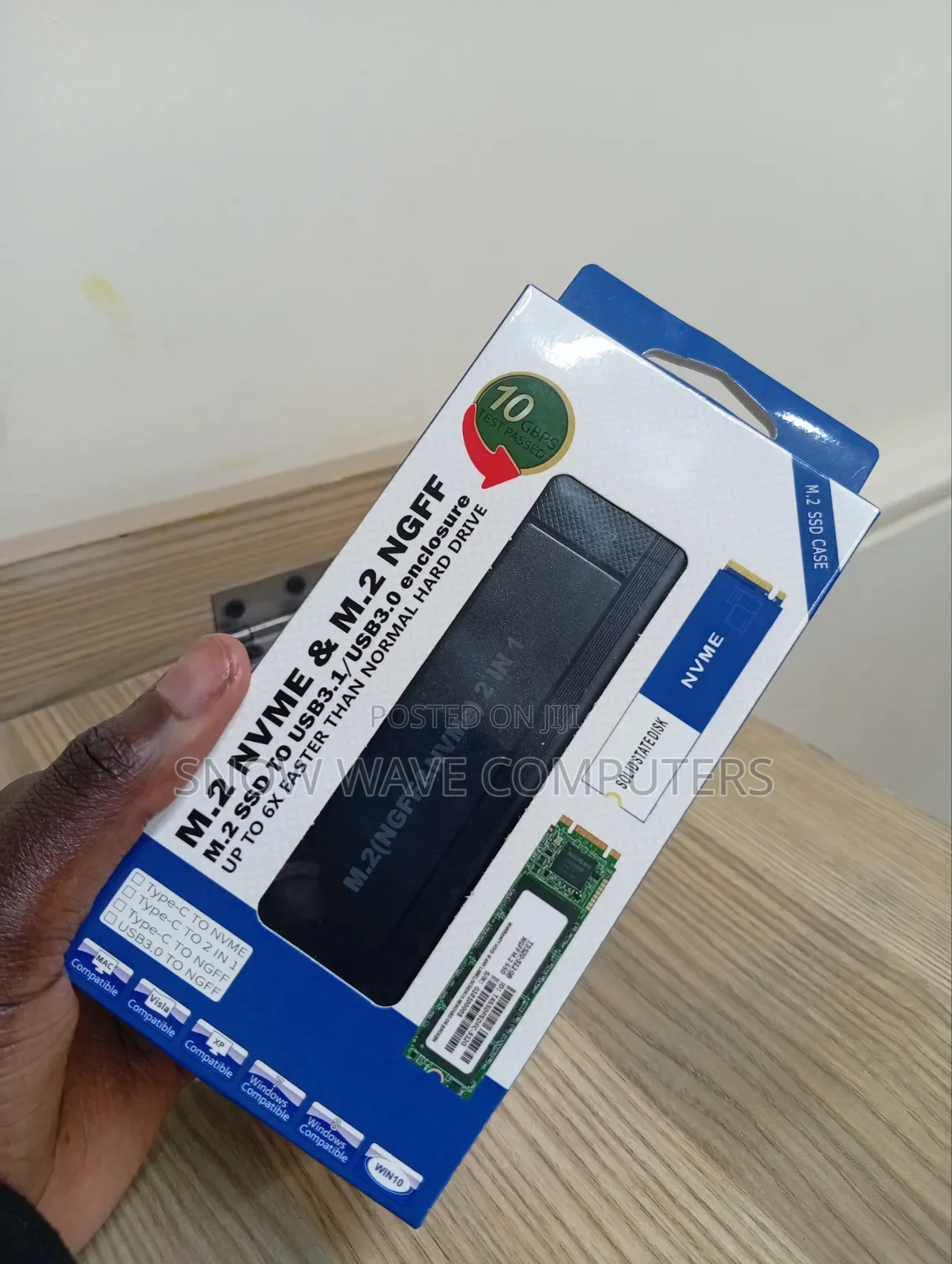 M.2 NVMe, M.2 NGFF 2 in 1 SSD Enclosure