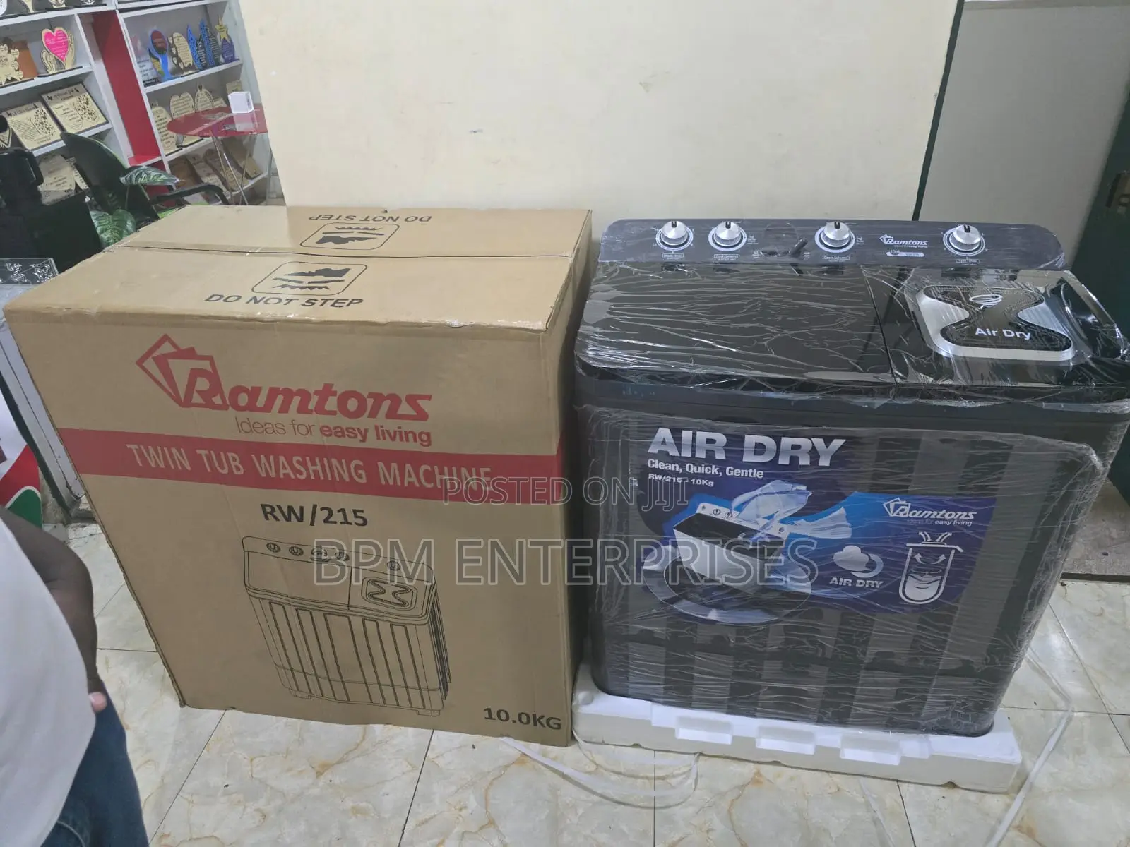 Ramtons 10kg Twin Tub Semi-Automatic Washing Machine (RW/215)