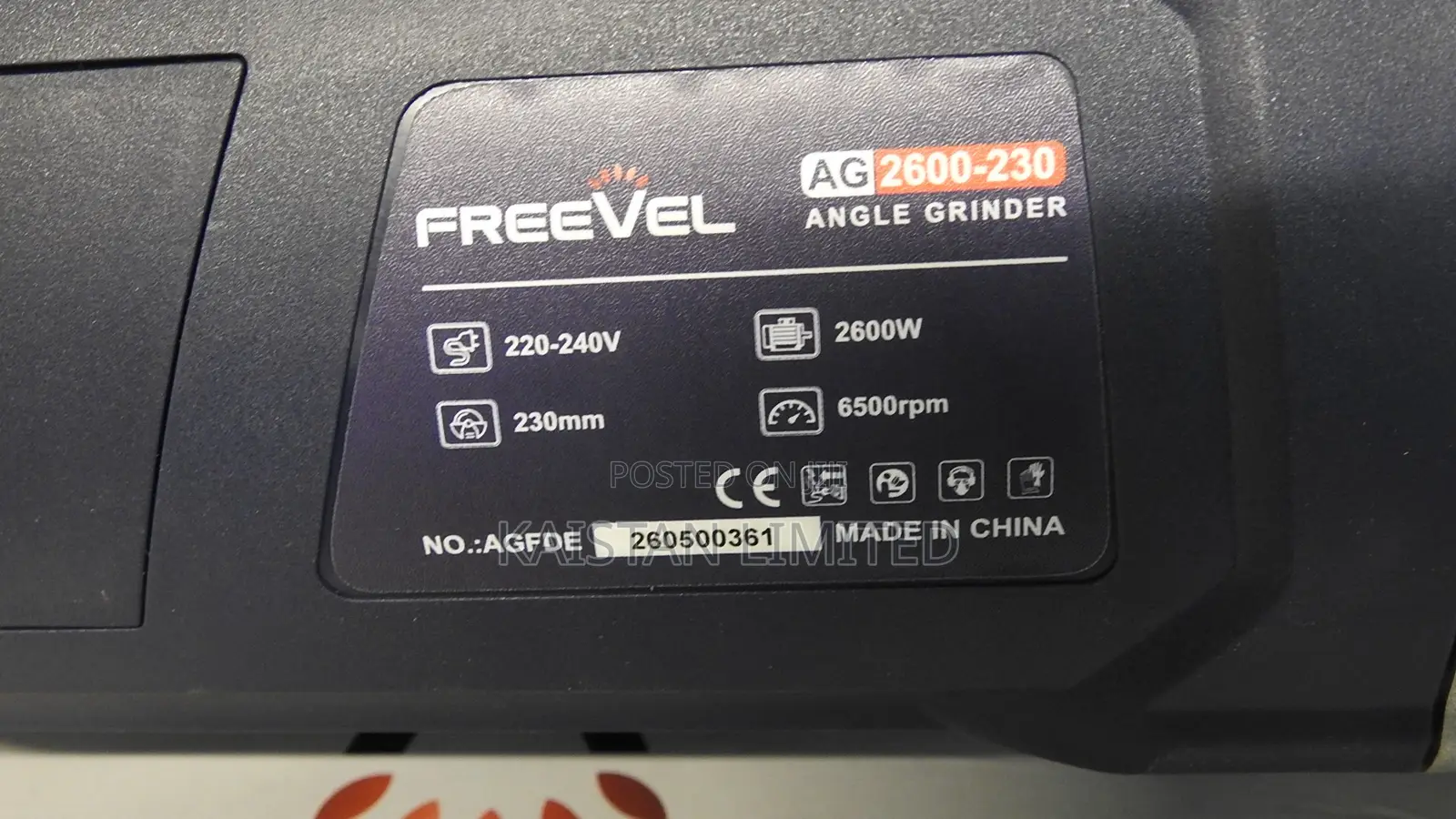 9 Inch Angle Grinder 2600W