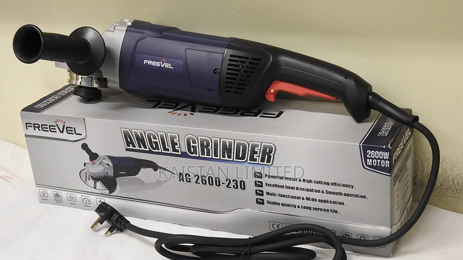 Freevel 2600W Electric Angle Grinder 230mm Cutting Tool