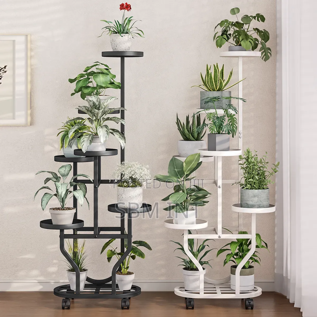 Modern Flower Pot Rack (Iron)