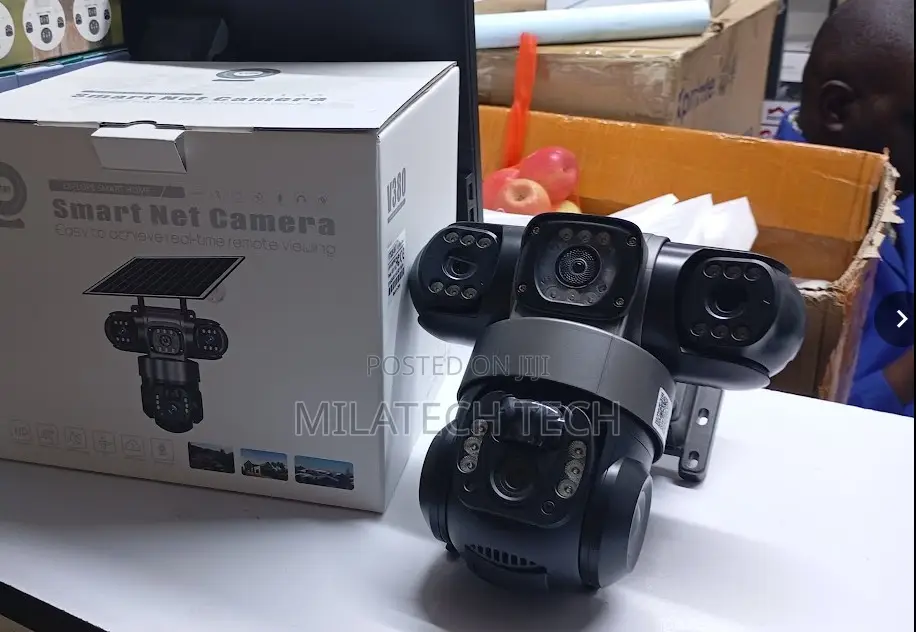 4G Triple Lens PTZ CCTV Security Camera With Remote View