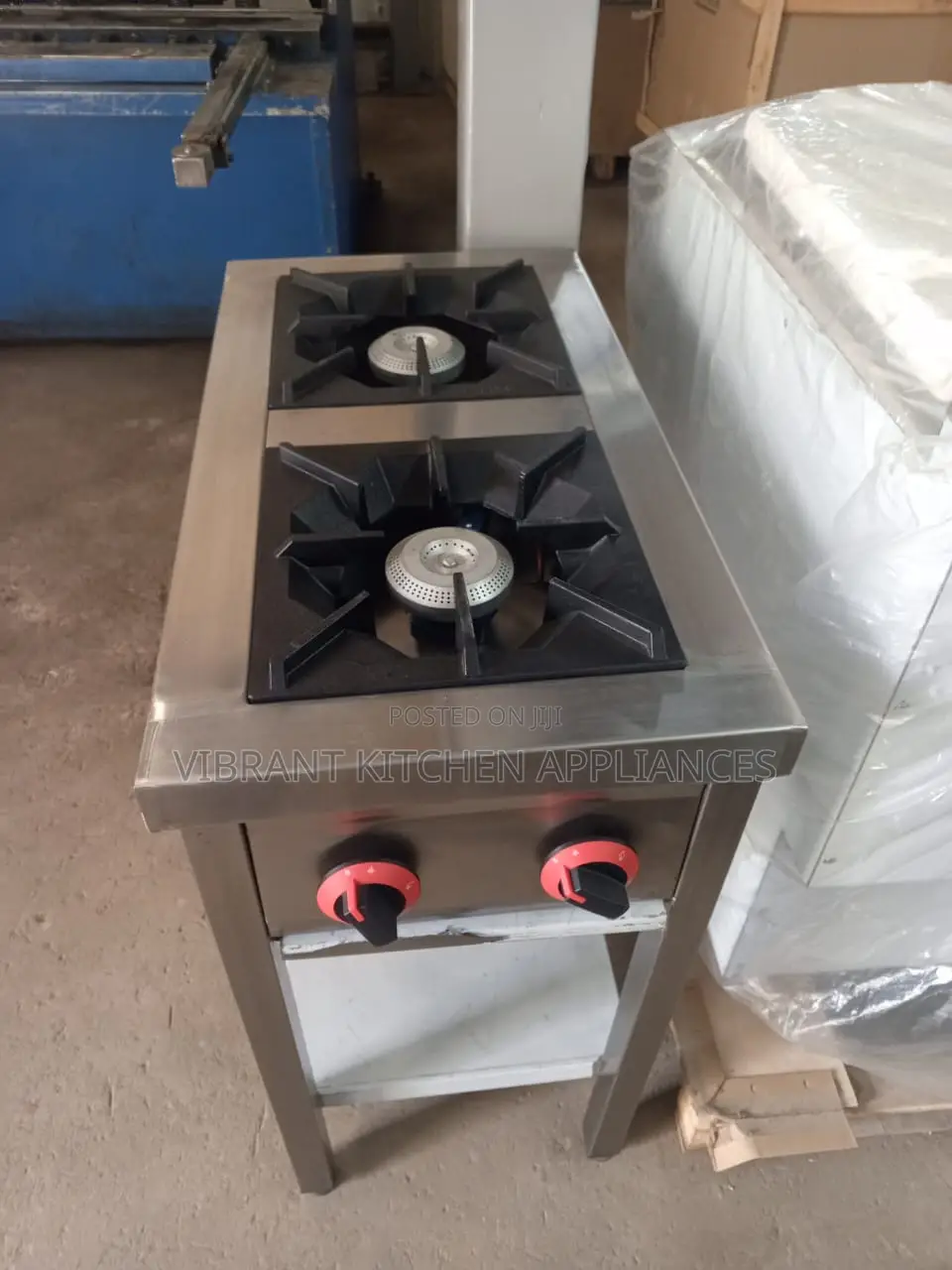 Two Burner Stainless Steel Commercial Cooker
